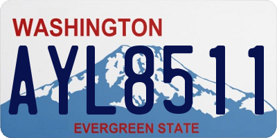 WA license plate AYL8511