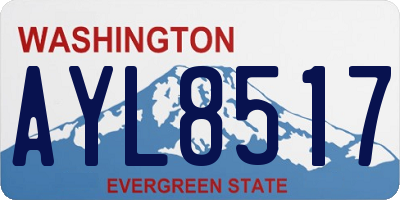 WA license plate AYL8517
