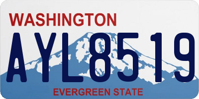 WA license plate AYL8519