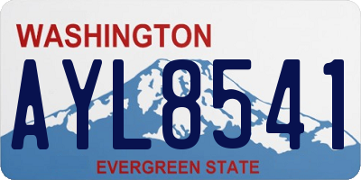 WA license plate AYL8541