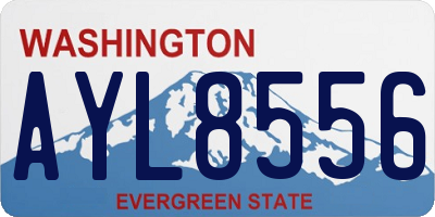 WA license plate AYL8556