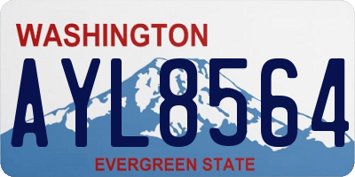 WA license plate AYL8564