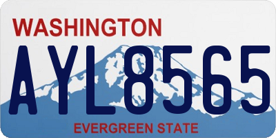 WA license plate AYL8565