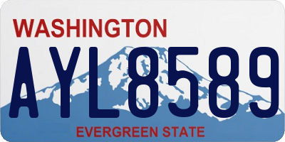 WA license plate AYL8589