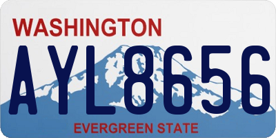 WA license plate AYL8656