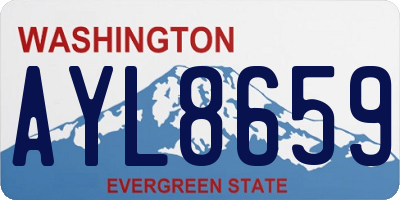 WA license plate AYL8659