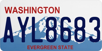 WA license plate AYL8683