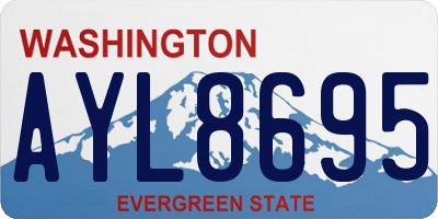 WA license plate AYL8695