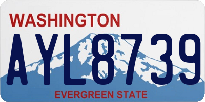 WA license plate AYL8739
