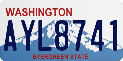 WA license plate AYL8741