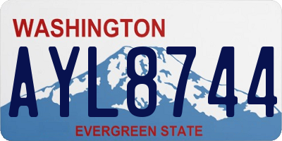 WA license plate AYL8744