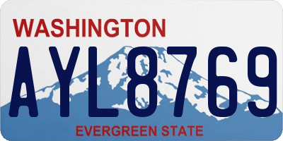 WA license plate AYL8769