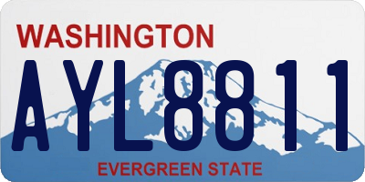WA license plate AYL8811