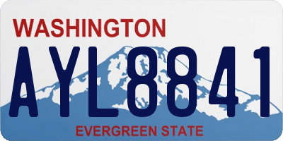 WA license plate AYL8841