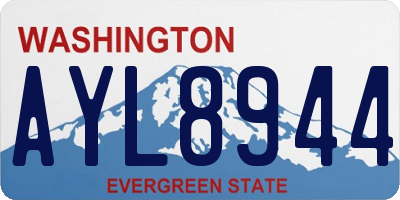 WA license plate AYL8944