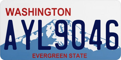 WA license plate AYL9046