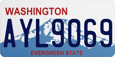 WA license plate AYL9069
