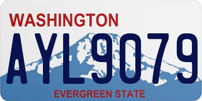 WA license plate AYL9079