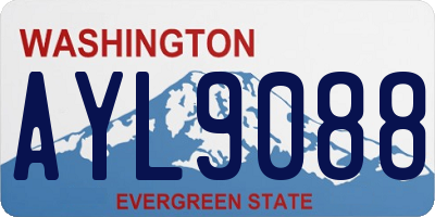WA license plate AYL9088