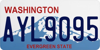 WA license plate AYL9095