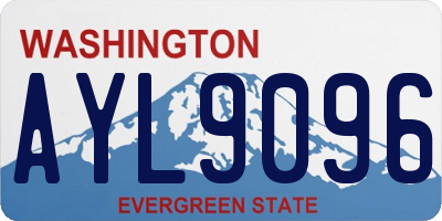 WA license plate AYL9096