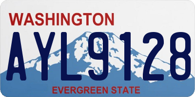 WA license plate AYL9128