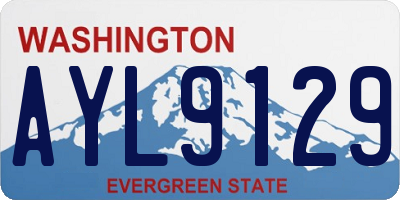 WA license plate AYL9129