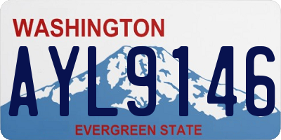 WA license plate AYL9146