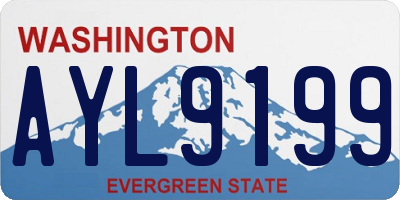 WA license plate AYL9199