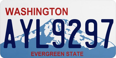 WA license plate AYL9297