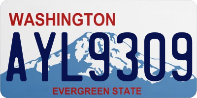 WA license plate AYL9309