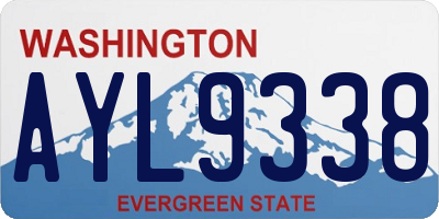 WA license plate AYL9338