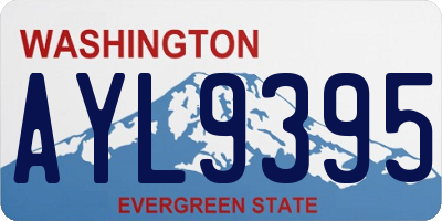 WA license plate AYL9395