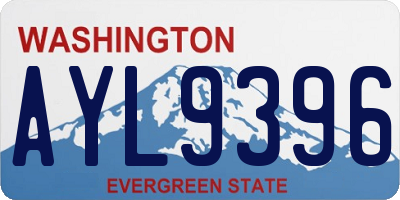 WA license plate AYL9396