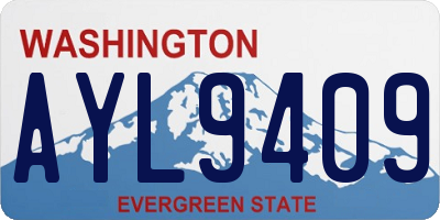 WA license plate AYL9409