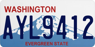 WA license plate AYL9412