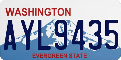 WA license plate AYL9435