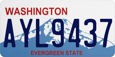 WA license plate AYL9437