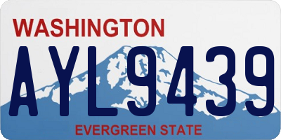 WA license plate AYL9439