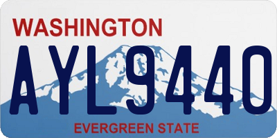 WA license plate AYL9440