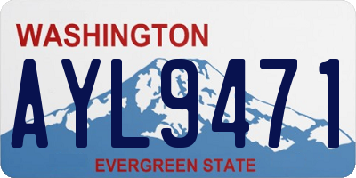 WA license plate AYL9471