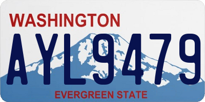 WA license plate AYL9479
