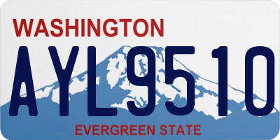 WA license plate AYL9510