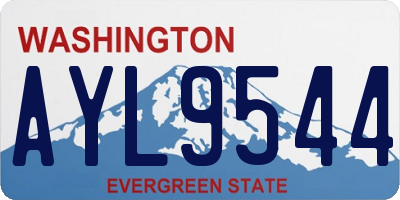 WA license plate AYL9544
