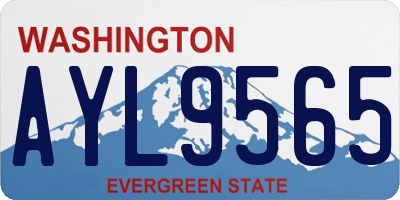 WA license plate AYL9565
