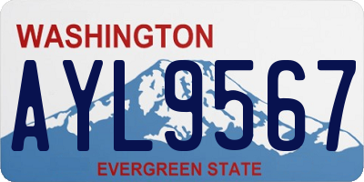 WA license plate AYL9567