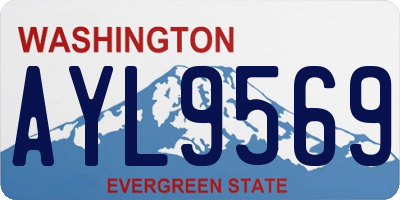WA license plate AYL9569