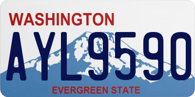 WA license plate AYL9590