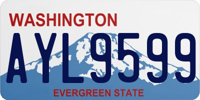 WA license plate AYL9599