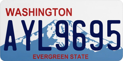 WA license plate AYL9695